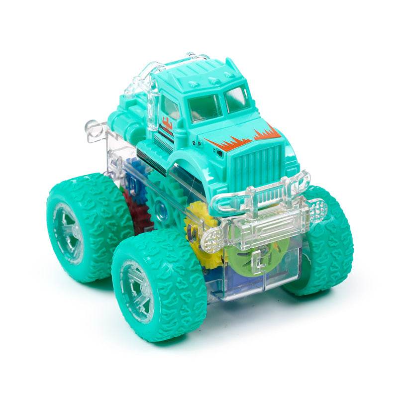 Stunt Tractor with Gears Friction Push/Pull Action Toy - Gift Arch