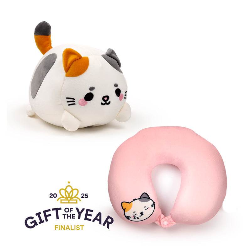 Swapseazzz Adoramals Cat 2-in-1 Plush Travel Pillow & Toy - Gift Arch