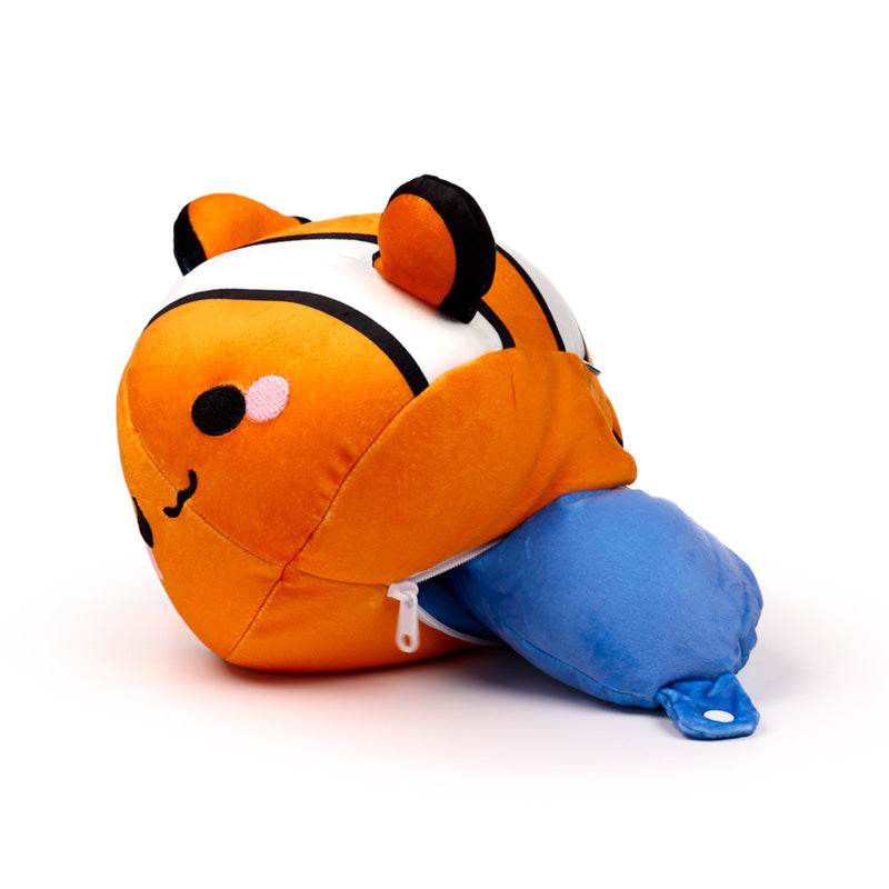 Swapseazzz Adoramals Ocean Clownfish 2-in-1 Plush Travel Pillow & Toy - Gift Arch