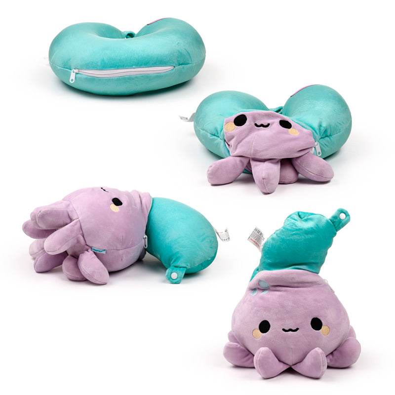 Swapseazzz Adoramals Ocean Octopus 2-in-1 Plush Travel Pillow & Toy - Gift Arch