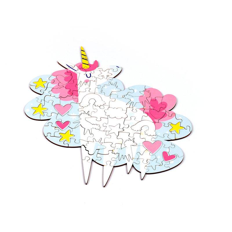 Unicorn Magic 90pc Shaped Jigsaw Puzzle - Gift Arch