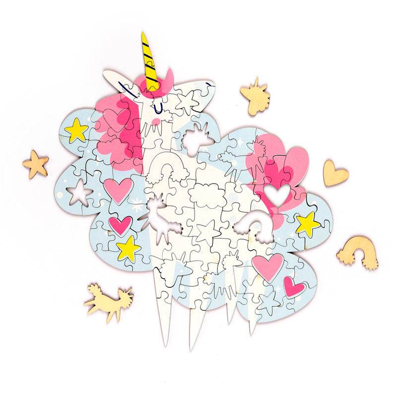 Unicorn Magic 90pc Shaped Jigsaw Puzzle - Gift Arch