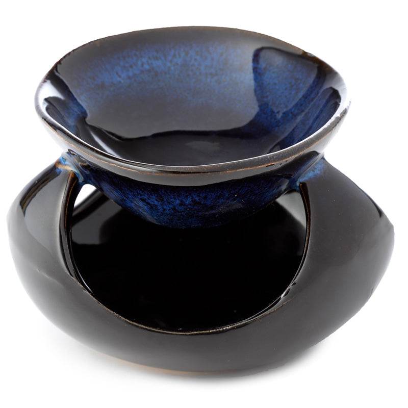 Abstract Dark Mottled Ceramic Oil Burner - Gift Arch