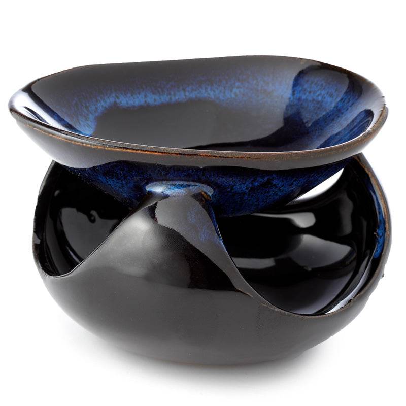 Abstract Dark Mottled Ceramic Oil Burner - Gift Arch