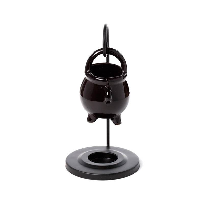 Black Cauldron Hanging Oil Burner with Stand - Gift Arch