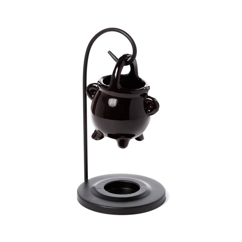 Black Cauldron Hanging Oil Burner with Stand - Gift Arch