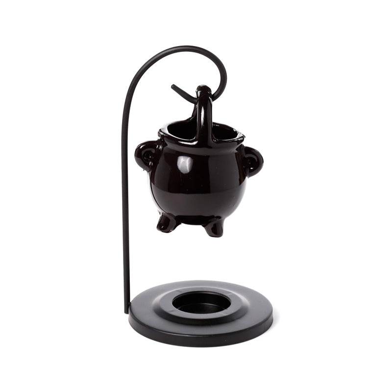 Black Cauldron Hanging Oil Burner with Stand - Gift Arch