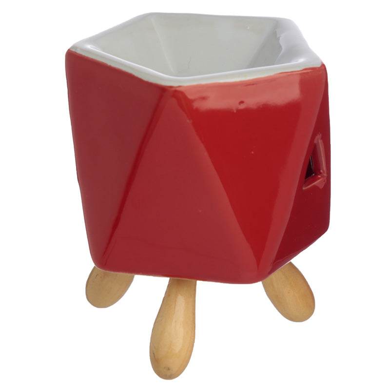 Eden Abstract Bold Colours Ceramic Oil Burner with Feet - Gift Arch