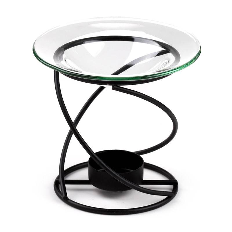 Eden Black Thin Metal Spiral Oil & Wax Melt Burner - Gift Arch