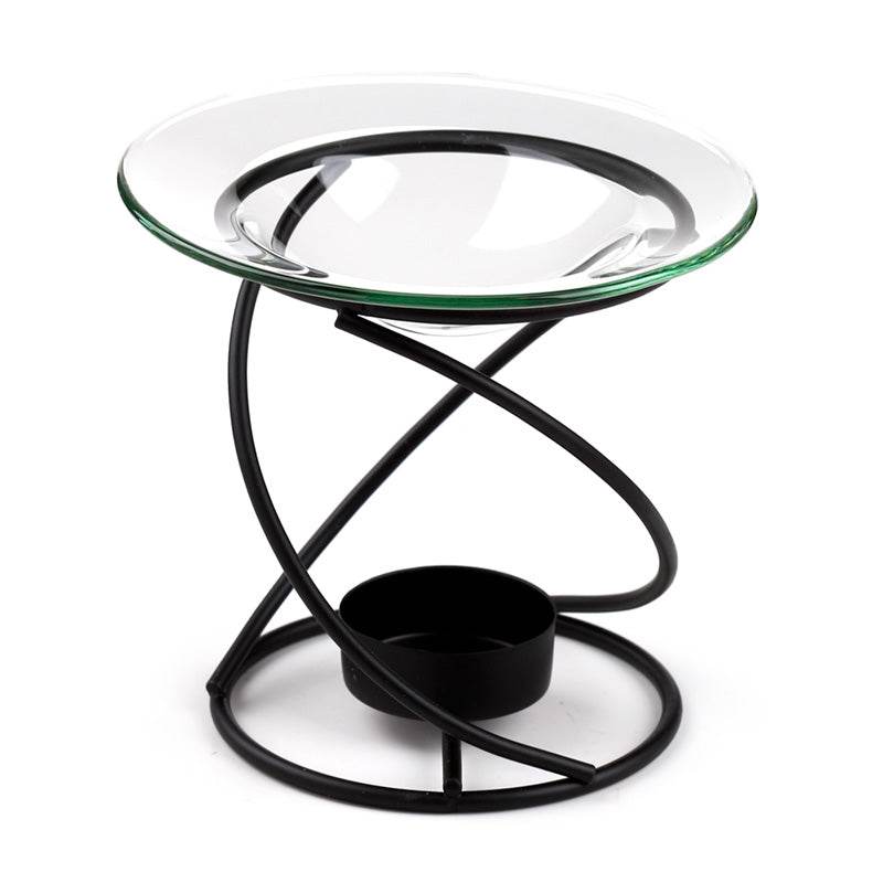 Eden Black Thin Metal Spiral Oil & Wax Melt Burner - Gift Arch
