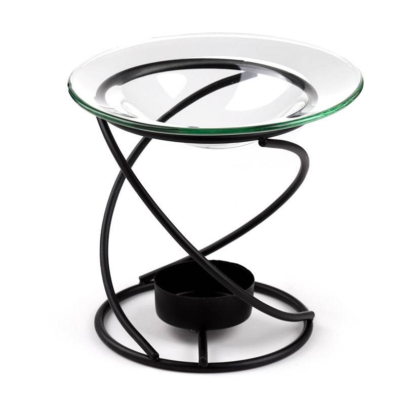 Eden Black Thin Metal Spiral Oil & Wax Melt Burner - Gift Arch