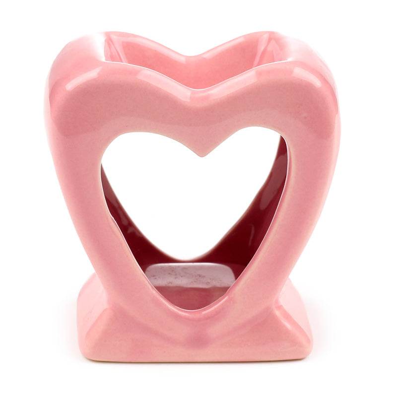 Eden Bright Single Colour Heart Shaped Oil Burner - Gift Arch