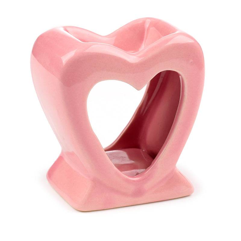 Eden Bright Single Colour Heart Shaped Oil Burner - Gift Arch