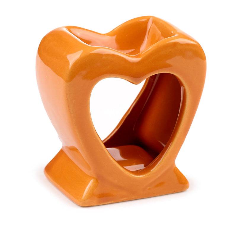 Eden Bright Single Colour Heart Shaped Oil Burner - Gift Arch
