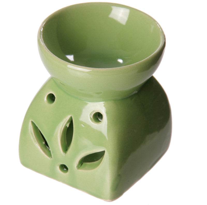 Eden Bright Single Colour Leaf Cutout Oil Burner - Gift Arch