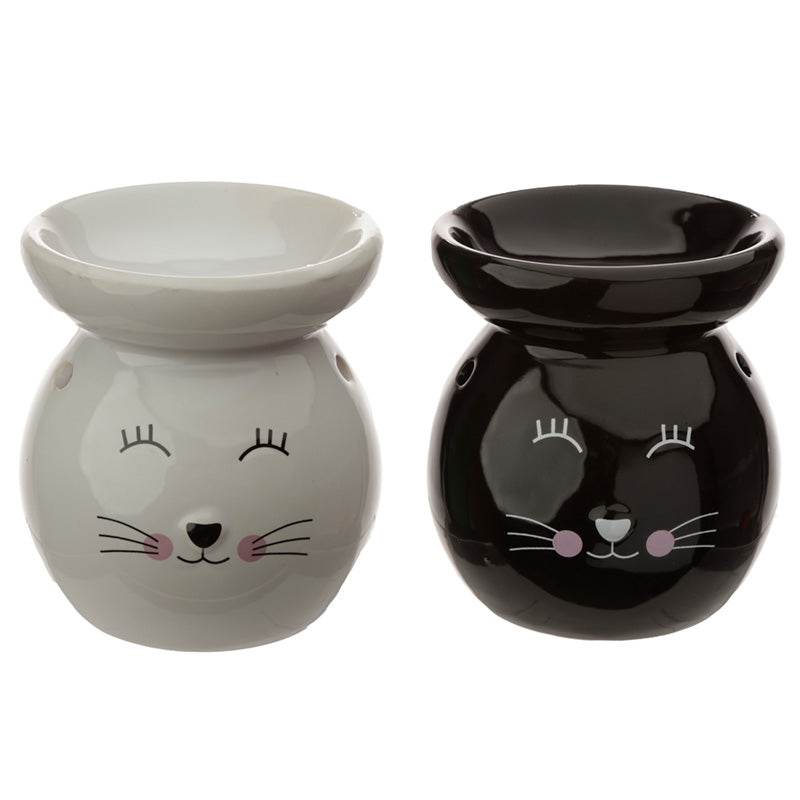 Eden Ceramic Cat Face Oil Burner - Gift Arch
