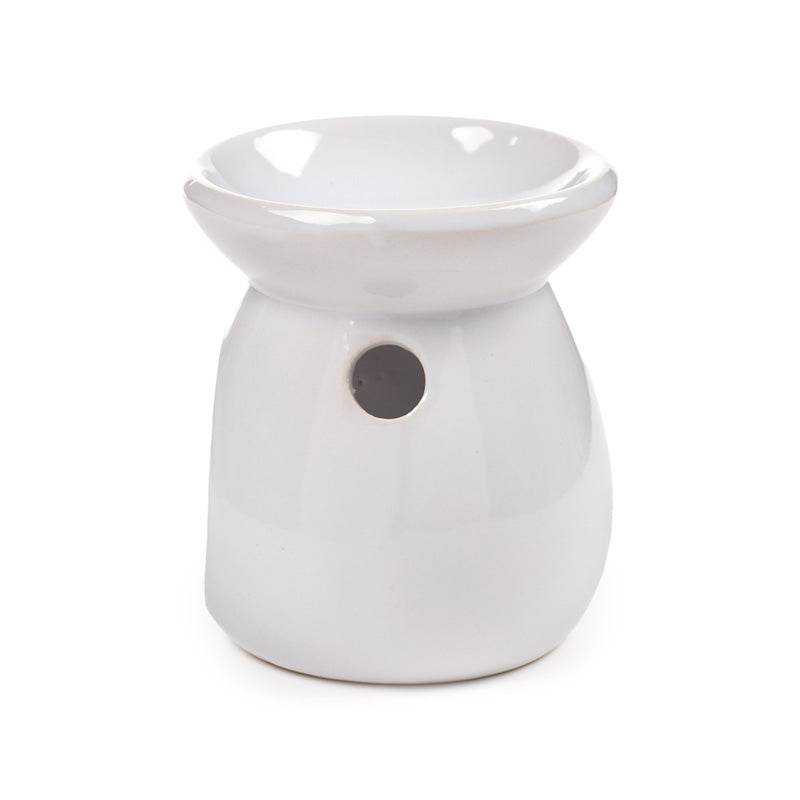 Eden Ceramic Simple White Oil Burner - Gift Arch