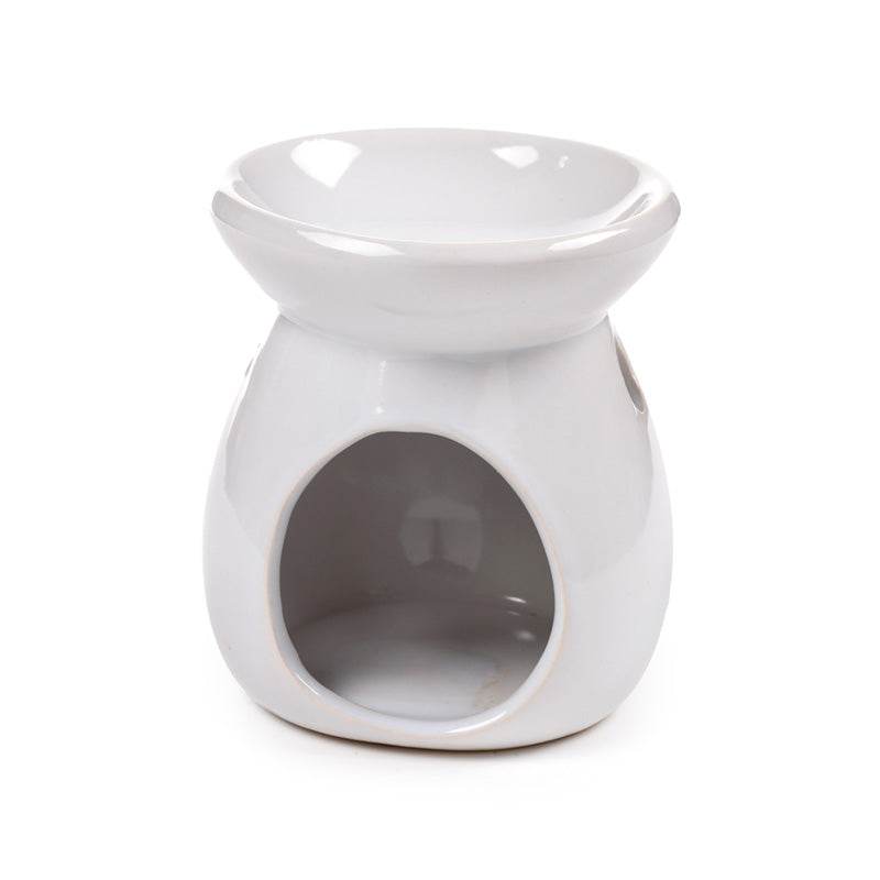 Eden Ceramic Simple White Oil Burner - Gift Arch