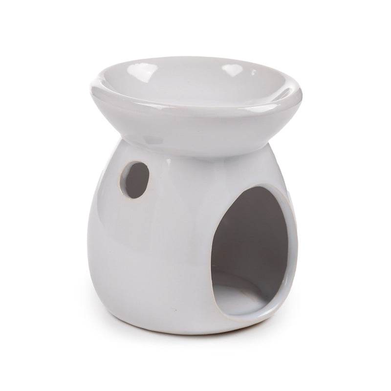 Eden Ceramic Simple White Oil Burner - Gift Arch