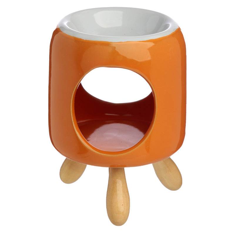 Eden Cylindrical Ceramic Oil Burner with Feet - Gift Arch