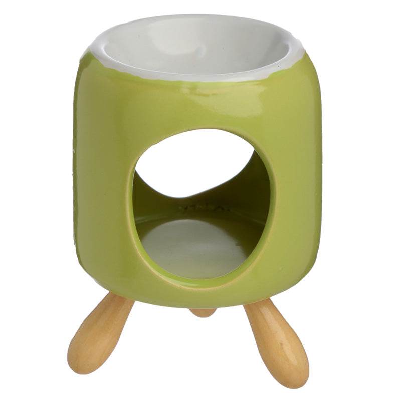 Eden Cylindrical Ceramic Oil Burner with Feet - Gift Arch