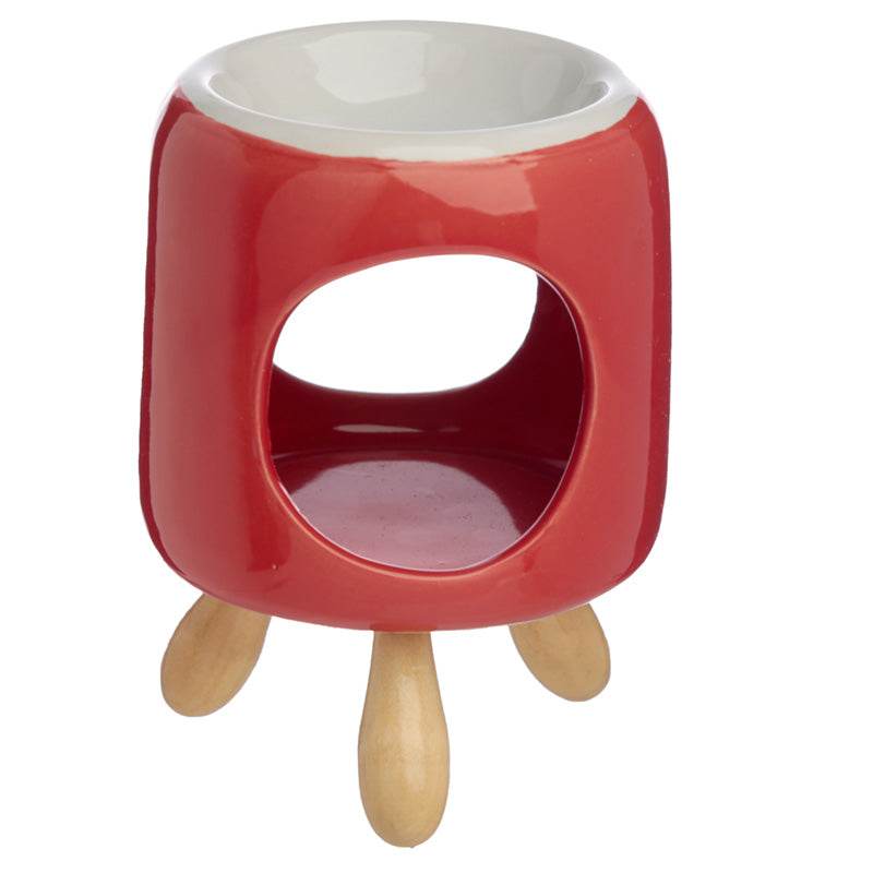Eden Cylindrical Ceramic Oil Burner with Feet - Gift Arch