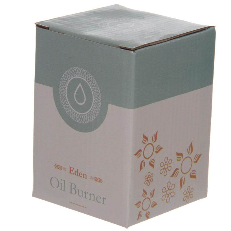 Eden Grass Design Black Ceramic Oil & Wax Melt Burner - Gift Arch