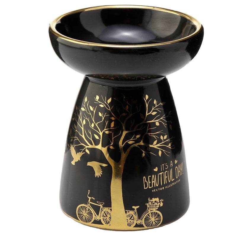 Eden Metallic Gold Tree Ceramic Oil & Wax Melt Burner - Gift Arch