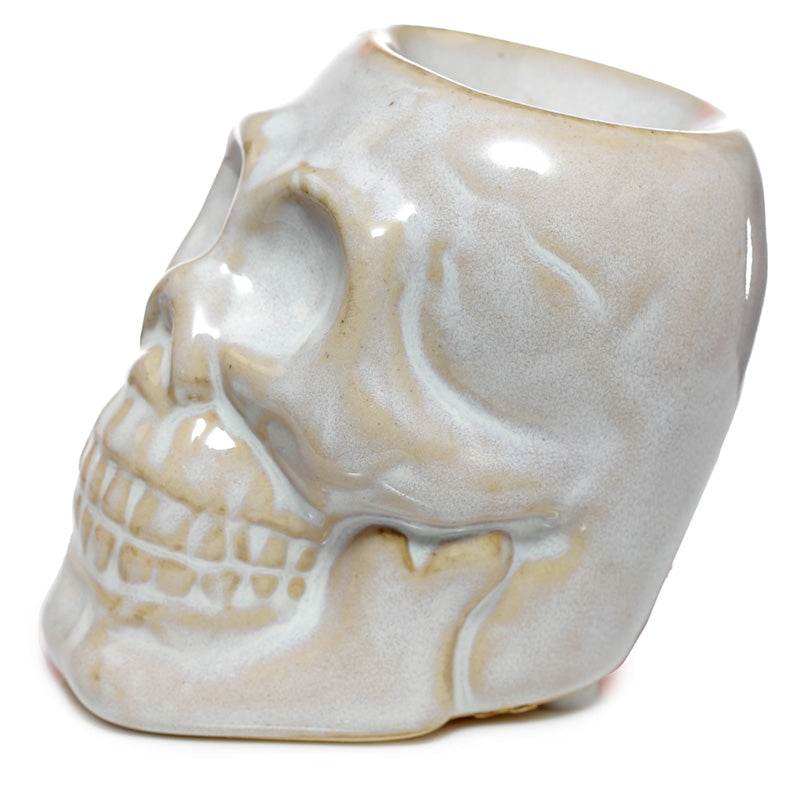 Eden Mini Ceramic Skull Oil Burner - Gift Arch