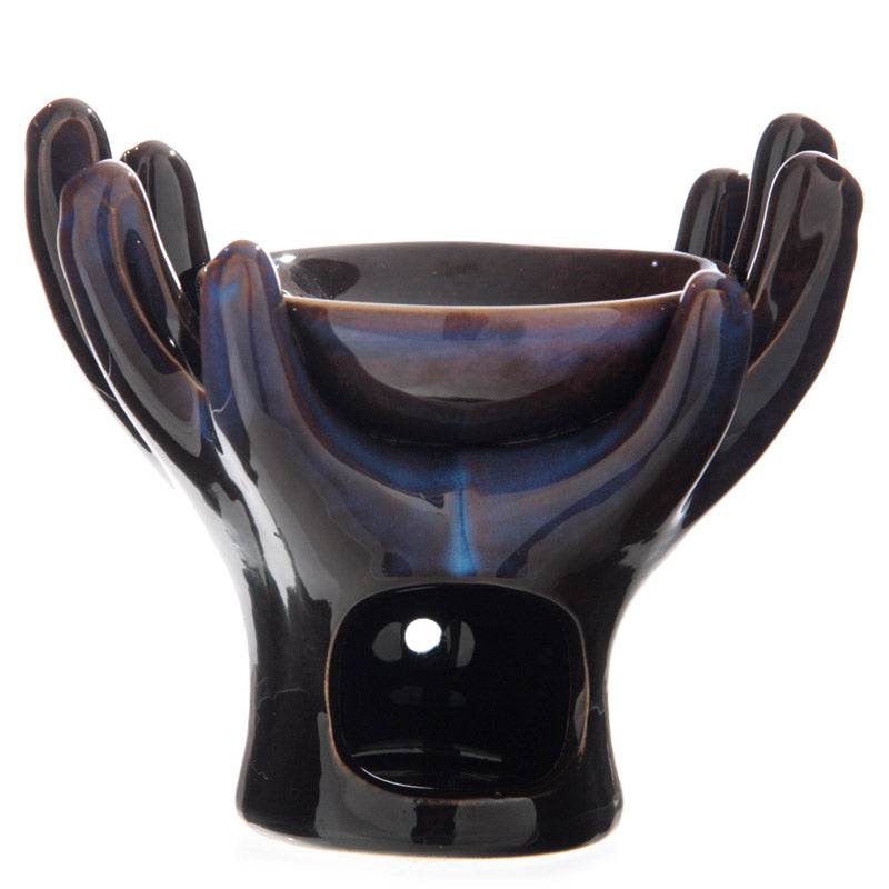 Eden Open Hands Ceramic Oil Burner - Gift Arch