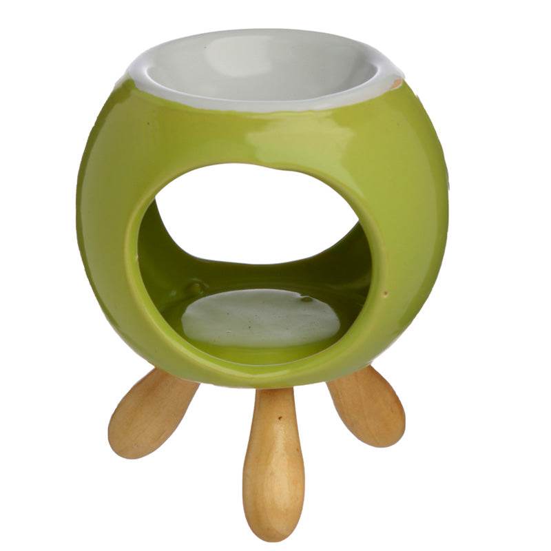 Eden Round Ceramic Oil Burner with Feet - Gift Arch