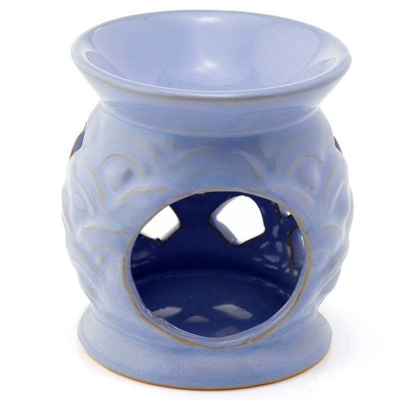 Eden Scallop Cut out Ceramic Oil Burner - Gift Arch
