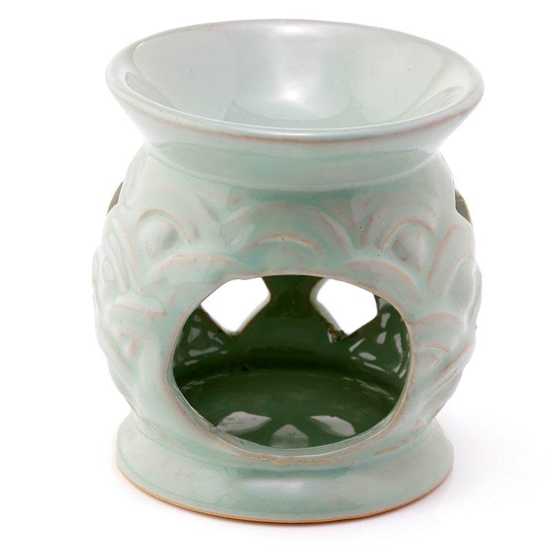Eden Scallop Cut out Ceramic Oil Burner - Gift Arch