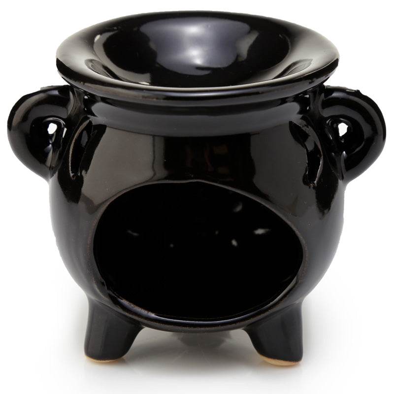 Eden Small Black Cauldron Oil Burner - Gift Arch