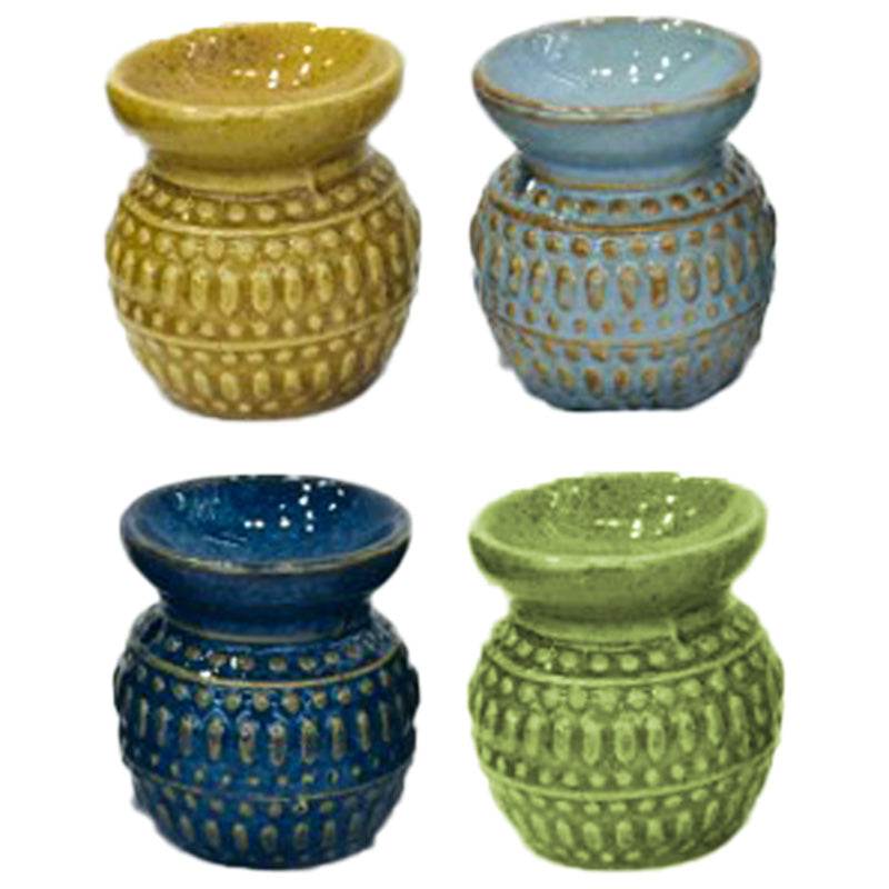 Eden Small Dotty Embossed Oil Burner - Gift Arch