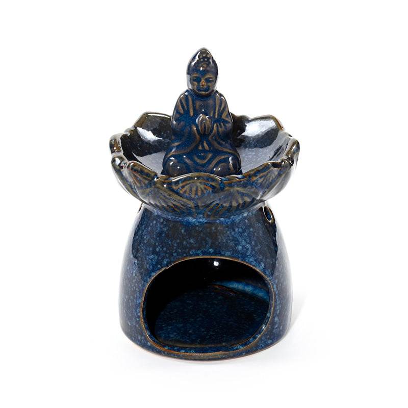 Eden Thai Buddha Lotus Flower Dish Oil Burner - Gift Arch