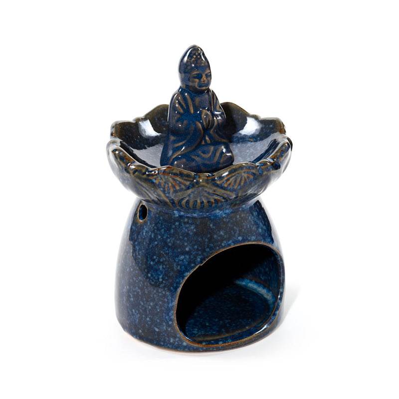 Eden Thai Buddha Lotus Flower Dish Oil Burner - Gift Arch