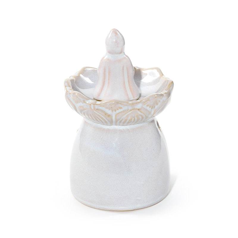 Eden Thai Buddha Lotus Flower Dish Oil Burner - Gift Arch