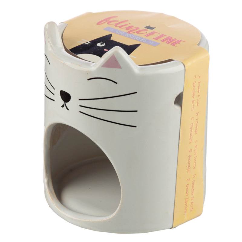 Feline Fine Ceramic Cat Head Oil Burner - Gift Arch