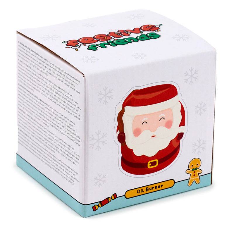 Festive Friends Santa Shaped Christmas Ceramic Oil Burner - Gift Arch