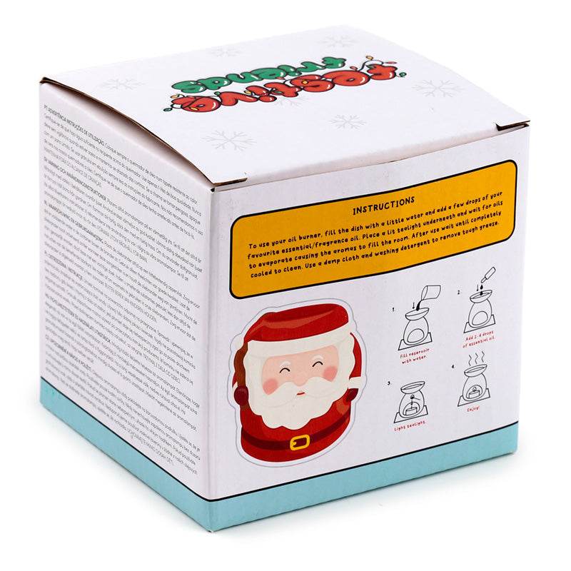 Festive Friends Santa Shaped Christmas Ceramic Oil Burner - Gift Arch