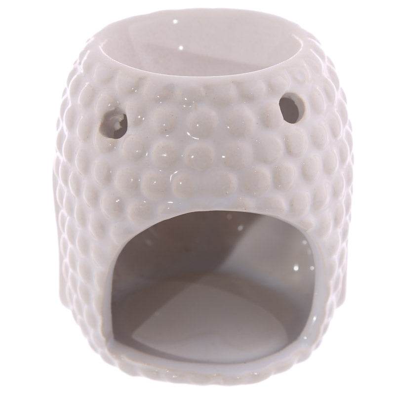 Small Crackle Glaze Ceramic Buddha Head Oil Burner - Gift Arch