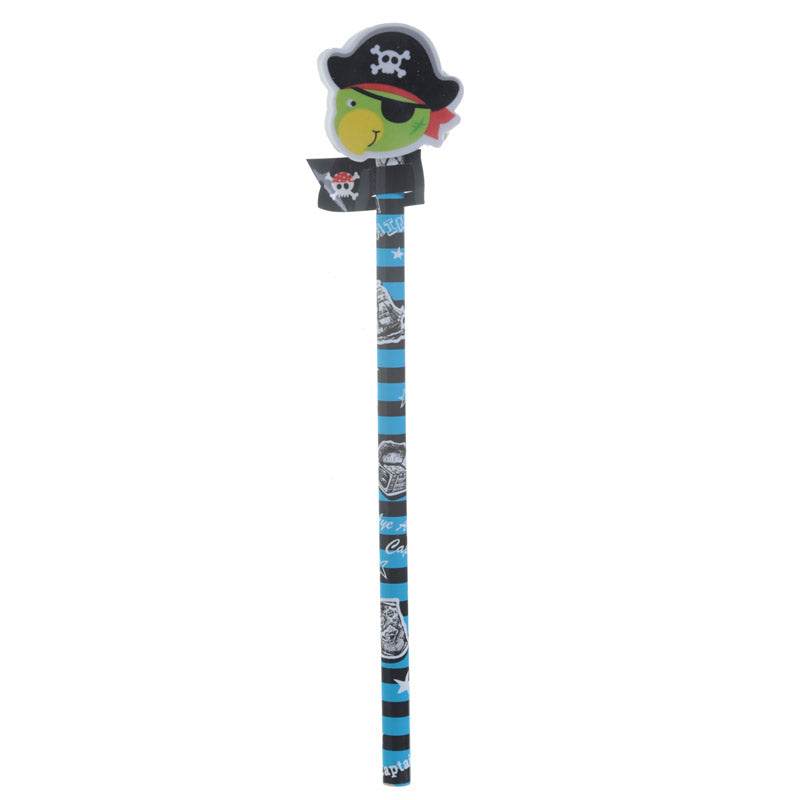 Aye Aye Captain Pirate Pencil & Eraser Topper - Gift Arch