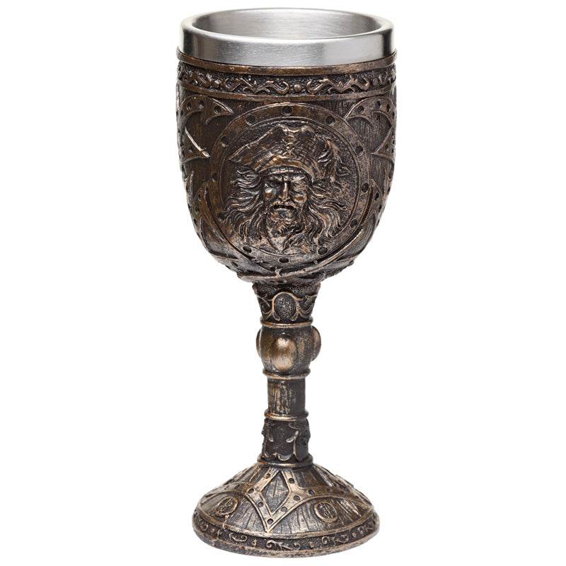 Decorative Brushed Gold Wood Effect Pirate Goblet - Gift Arch