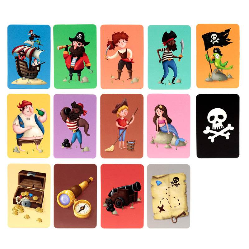 Jolly Rogers Pirates Kids Memory Card Set - Gift Arch
