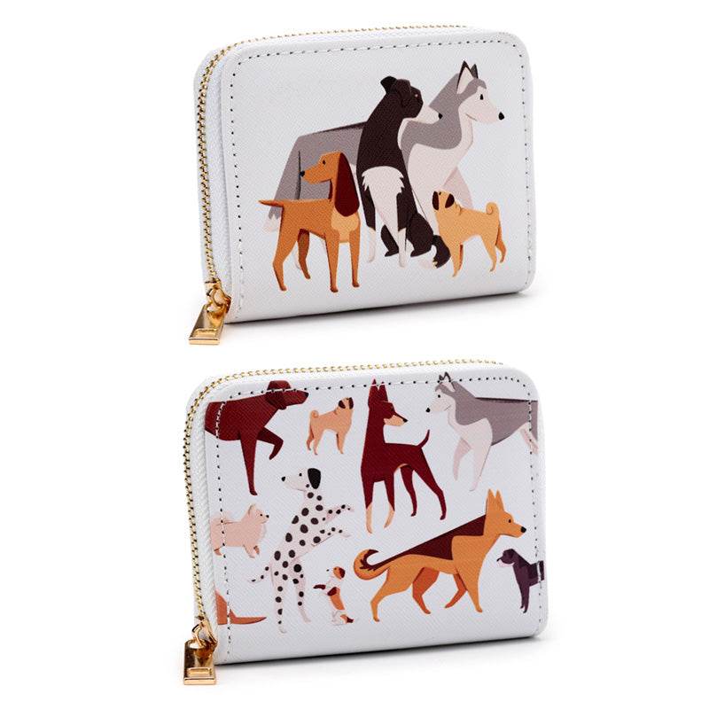 Barks Dog Zip Around Small Wallet Purse - Gift Arch