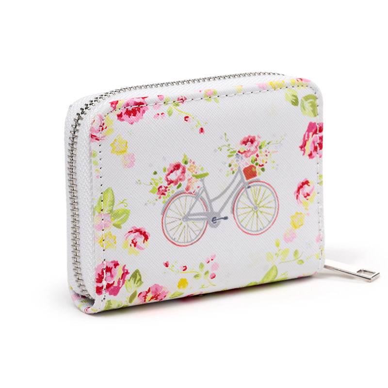 Julie Dodsworth Pink Botanical Zip Around Small Wallet Purse - Gift Arch