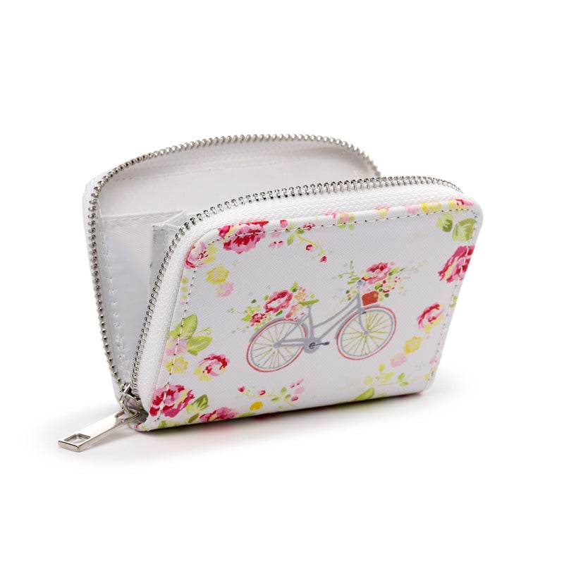 Julie Dodsworth Pink Botanical Zip Around Small Wallet Purse - Gift Arch