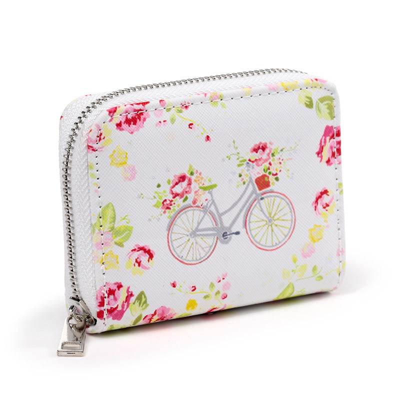 Julie Dodsworth Pink Botanical Zip Around Small Wallet Purse - Gift Arch