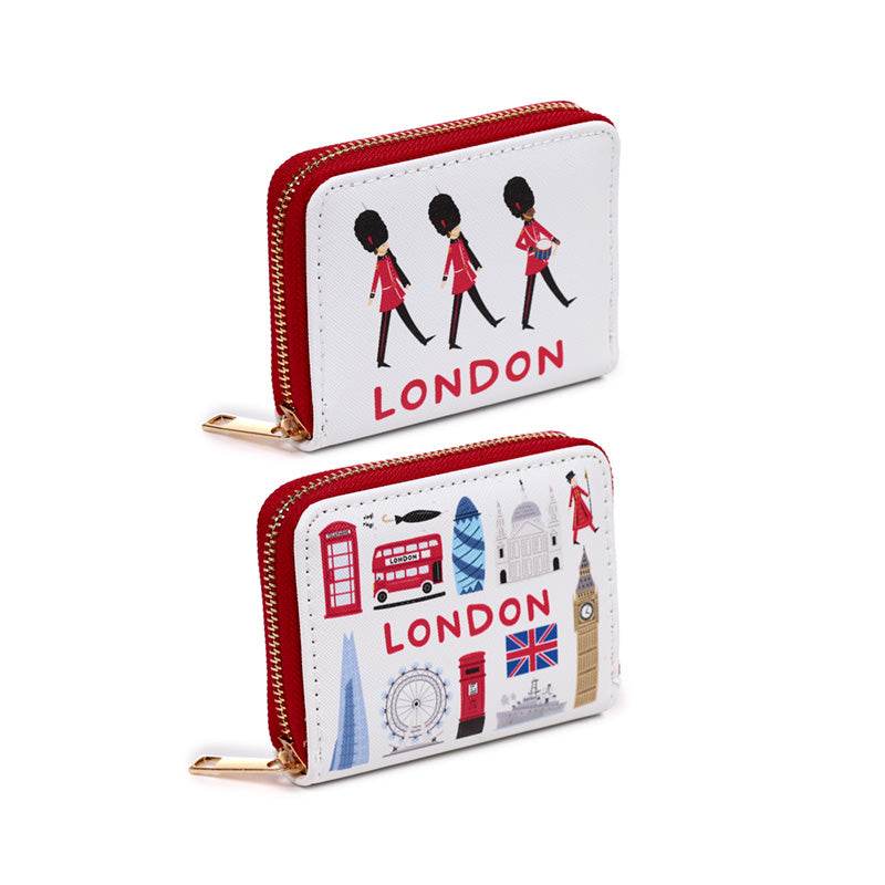 London Souvenir Zip Around Small Wallet Purse - Gift Arch